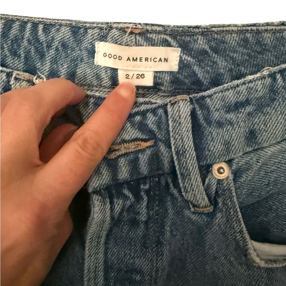 Size 2 26 good American straight jeans in excellent like-new condition - Picture 3 of 7